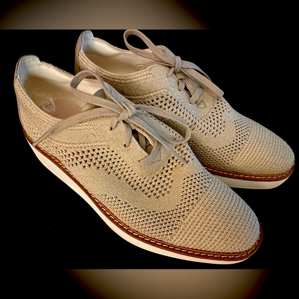 Cole Hahn zerogrand platform wingtip oxfords